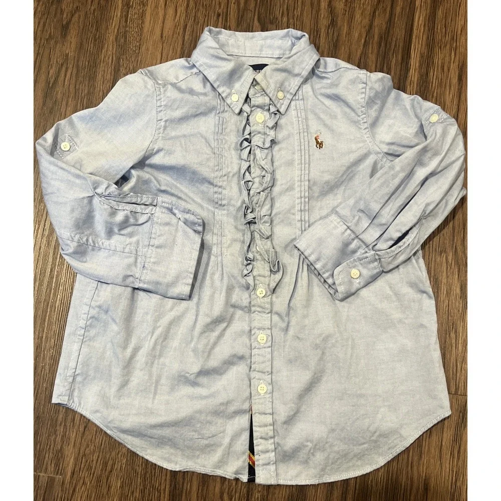 Ralph Lauren Jeans Blue Girls Shirt Size 3T